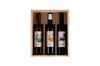 Bild von Weinkiste aus Holz für 3 Flaschen